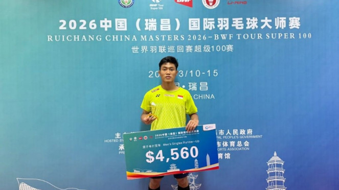 Bagas jadi Finalis di Ruichang China Masters 2026