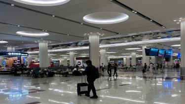 Suasana di  Bandara Internasional Al-Maktoum, Dubai.