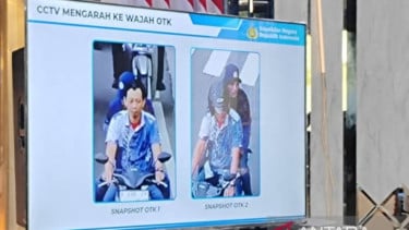 Foto dua terduga pelaku penyiraman air keras terhadap aktivis KontraS Andrie Yunus