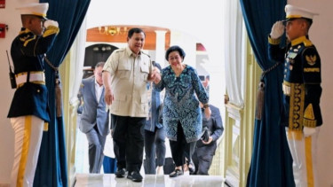 Presiden Prabowo Subianto menerima Presiden ke-5 RI Megawati Soekarnoputri