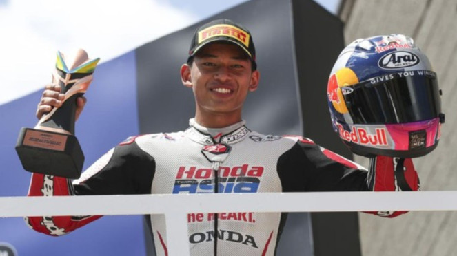Veda Ega Bikin Sejarah di Moto3 Brasil, Mesin 249cc DOHC: Kecil-Kecil Cabai Rawit, Veda Ega Bikin Sejarah di Moto3 Brasil, Sasis Aluminium Ringan &amp; Geometri Presisi, Part Sultan Spek Kompetisi