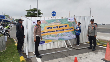 buka tutup rest area KM 62B dan 52B Jalan Tol Jakarta-Cikampek arah Jakarta