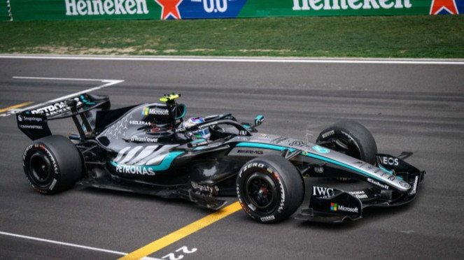 Pembalap Italia Andrea Kimi Antonelli dari tim Mercedes AMG Petronas F1