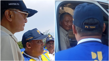 Menteri PU Dody Hanggodo pantau penyebab banjir Brebes