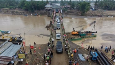 Jembatan Bailey di Kutablang, Bireuen, Aceh