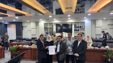 Audiensi Komisi III DPR dengan BEM Kalsel