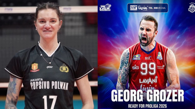 Debut Bintang Eropa  Georg Grozer dan Malwina Smarzek di Final Four Proliga 2026
