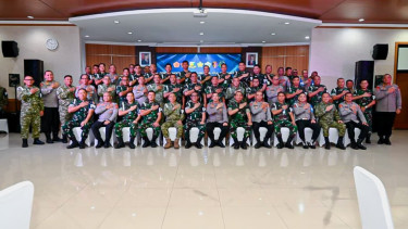 Silaturahmi antara Puspom TNI dan Propam Polri