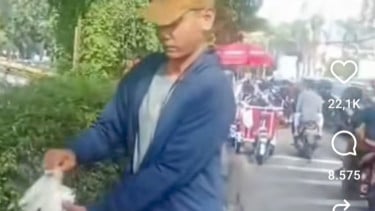 Pemalak tukang bakso gerobakan di kawasan Tanah Abang, Jakarta Pusat