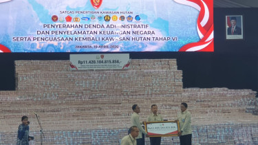Tumpukan uang Rp11,4 triliun disita Kejagung