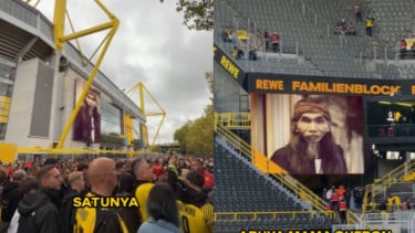 Borussia Dortmund Pajang Foto Mama Ghufron di Signal Iduna Park