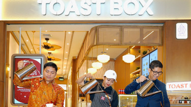 Pembukaan gerai Toast Box di Batam.