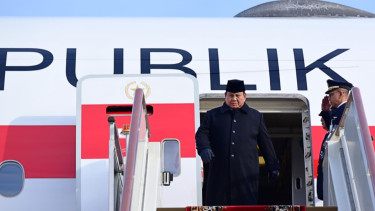 Presiden RI Prabowo Subianto tiba di Moskow, Rusia