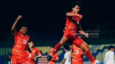 Timnas Indonesia U-17 merayakan gol
