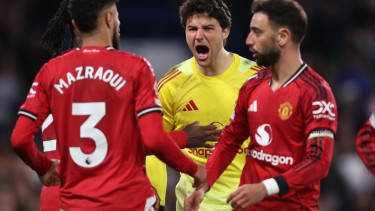 Bruno Fernandes dan para pemain MU