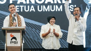 Ketua Umum DPP PSI, Kaesang Pangarep (kiri)