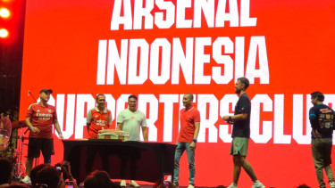 Aaron Ramsey tiba di Jakarta