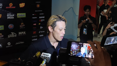 Keisuke Honda usai laga Barca Legends vs DRX World Legends