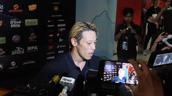 Keisuke Honda usai laga Barca Legends vs DRX World Legends