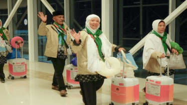Jemaah haji kloter pertama Lombok tahun 2026 tiba di Tanah Suci