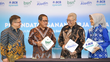 Penguatan ekosistenm keuangan syariah.