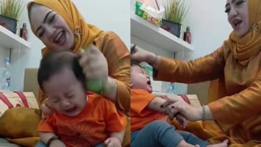 Viral Balita Ini Menangis Histeris Saat Dipijat Totok Sirih