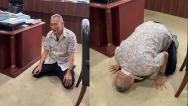 Jusuf Hamka Sujud Syukur usai Menang Gugatan Lawan Hary Tanoe