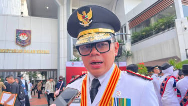 Wamendagri Bima Arya di Kantor Kemendagri, Jakarta Pusat