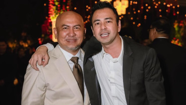 Raffi Ahmad dan ayah sambung Syifa Hadju.