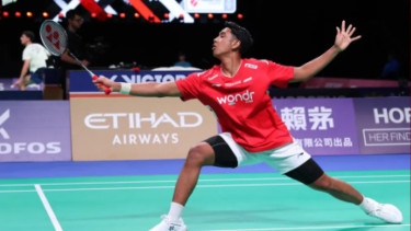 Tunggal putra Indonesia Alwi Farhan