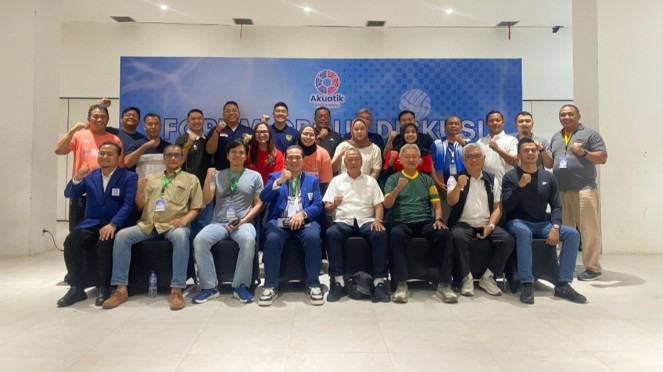 FGD pembentukan asosiasi polo air Indonesia, 5. Saling Kejar Medali di GBK, Jakarta dan Jawa Barat Dominasi Hari Ketiga Kejurnas Akuatik 2026, 4. Akuatik Indonesia Bahas Pembentukan Asosiasi Polo Air, Targetkan Pengembangan Lebih Masif, 3. Ester Jadi Penentu, Indonesia Segel Tiket Semifinal Piala Uber 2026 Usai Tekuk Denmark, 2. Fun Run 5K Padukan Olahraga dan Kepedulian untuk UMKM, 1. Alasan Sebenarnya Megawati Mundur Mendadak dari Timnas Voli Putri Indonesia Jelang Pelatnas 2026