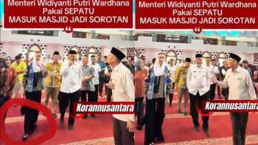 Menpar Disebut Pakai Sepatu Masuk Masjid