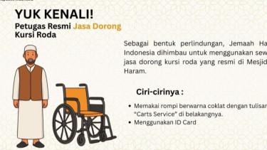 Ciri-ciri utama pendorong kursi roda resmi di Masjidil Haram