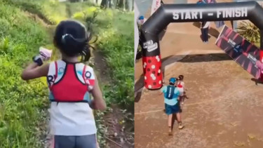 Viral Bocah 6 Tahun Ikut Trail Run 10KM