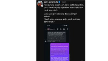 Viral DM Tim UKP Bidang Pariwisata Minta Izin Gunakan Video
