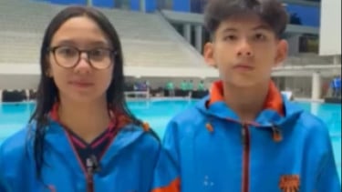 Atlet renang artistik Sheva Steffani Kwan dan Altien Gerrard Kwan