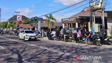 Antrean BBM di Palangkaraya