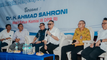 Wakil Ketua Komisi III DPR RI Ahmad Sahroni melakukan kunker ke Jakarta Barat saat reses