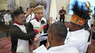 Ketua Umum PSI, Kaesang Pangarep mengunjungi Rapat Koordinasi Wilayah (Rakorwil) PSI Papua Pegunungan