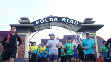 Pelaksanaan Riau Bhayangkara Run 2026.