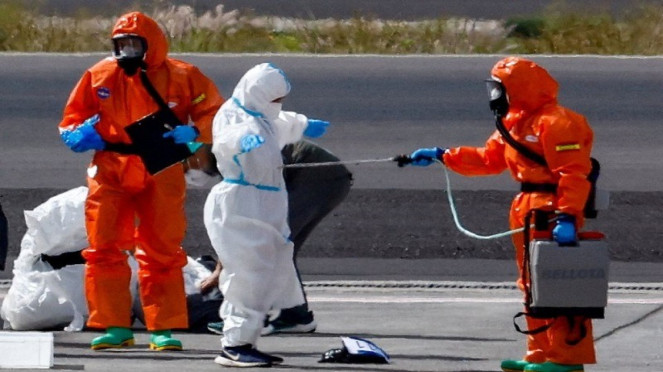 Penumpang kapal persiar terinfeksi wabah hantavirus tiba di Tenerife, Spanyol