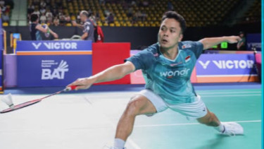 Tunggal putra Indonesia Anthony Sinisuka Ginting