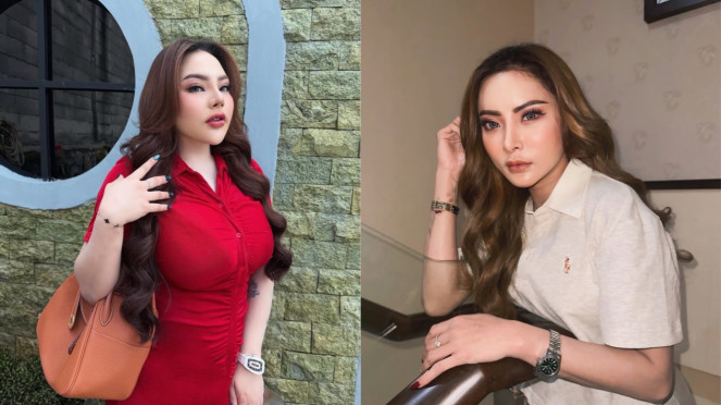 Lisa Mariana dan Ayu Aulia.