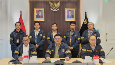 Direktur Tindak Pidana Ekonomi Khusus Bareskrim Polri, Brigjen Pol Ade Safri (depan tengah)