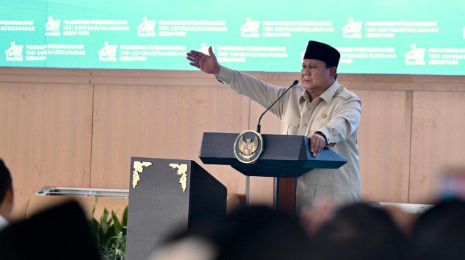 Prabowo Resmikan 1.061 Kopdes Merah Putih