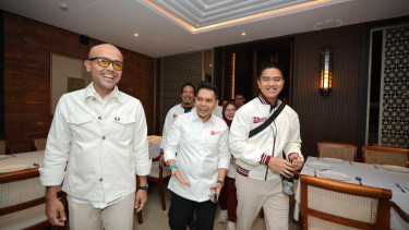Caketum BPP HIPMI Reynaldo Bryan (tengah)