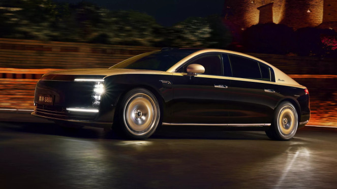 Ilustrasi mobil sedan buatan China