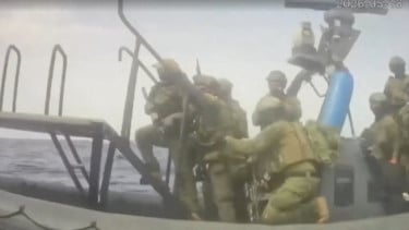 Kapal AL Israel Cegat Armada Global Sumud Menuju Gaza