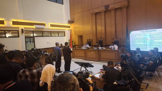 Sidang lanjutan kasus penyiraman air keras terhadap aktivis KontraS, Andrie Yunus