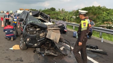 Mobil Gus Hilman Kecelakaan di Tol Paspro